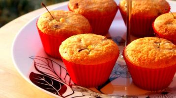 I muffin  alla ciliegia di Adelaide Melles