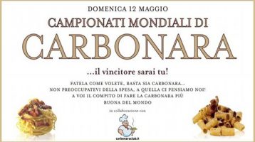 In arrivo i primi Campionati Mondiali di Carbonara!