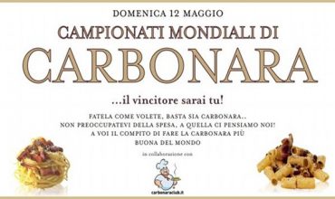 In arrivo i primi Campionati Mondiali di Carbonara!