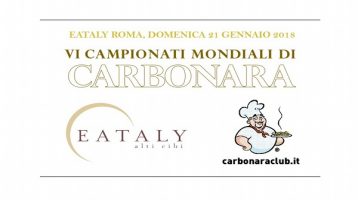 Mondiali di Carbonara 2018, appuntamento al 21 gennaio