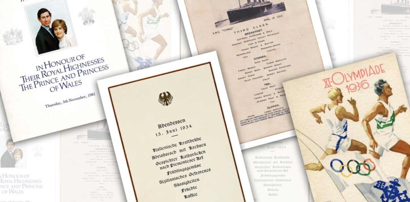 Mostra "Un mondo di menu: la grande storia a tavola"